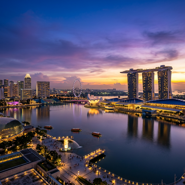 Singapore Marina Bay Skyline